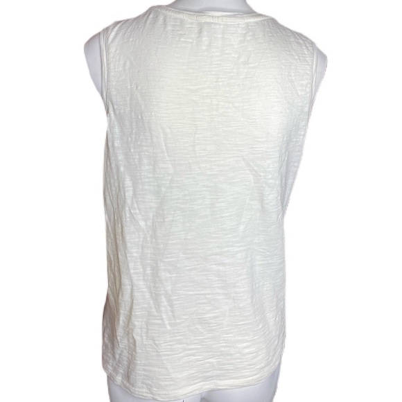 Lucky Brand Top Macrame Lace Striped Tank M - Picture 6 of 6